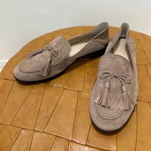 Cole Haan Beige Tasseled Loafers